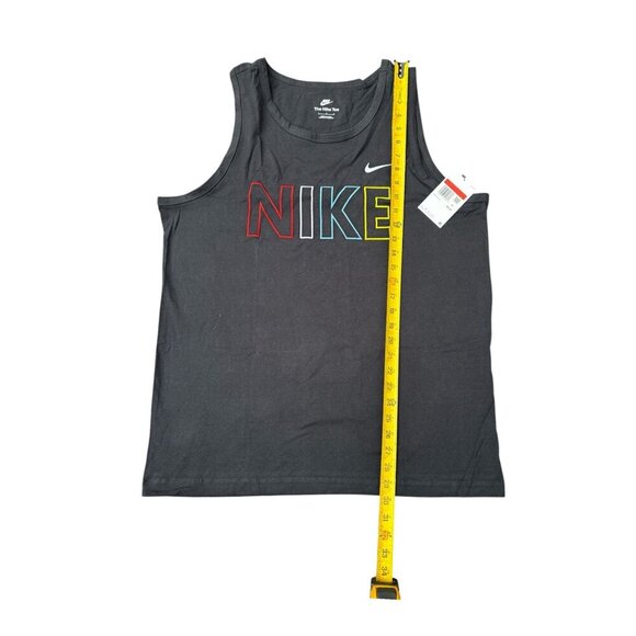 Nike Mens Black Tank Top With Multicolor Logo Print Size L - Picture 5 of 5